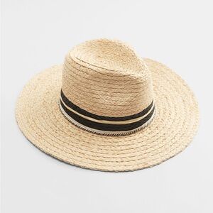 Zara BAND TRIM WOVEN HAT